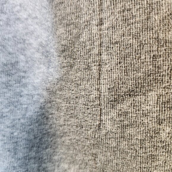 Shanghai Red Gray Soft Knit Zip‎ Front Tie Waist Sweatshirt Size Small - Picture 3 of 7